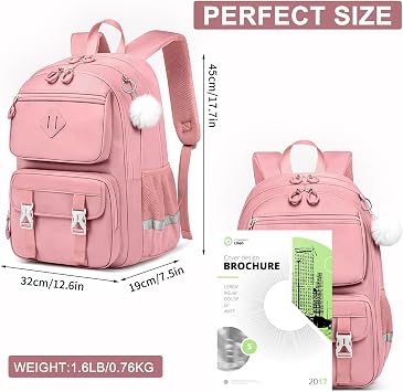 School Backpack for Teen Girls, Cute College Back Pack Women, Kids Backpack