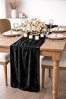 Vista 39 de AK TRADING CO. Lush Panne - Mantel rectangular de terciopelo, 60 x 102 pulgadas, color ciruela