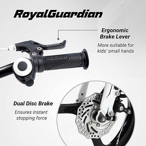 Miniatura 5 de Royalbaby Space - Bicicleta para niños de 14, 16, 18 pulgadas, aleación de aluminio, para niños y niñas, de 3 a 9 años, frenos de disco, frenos de