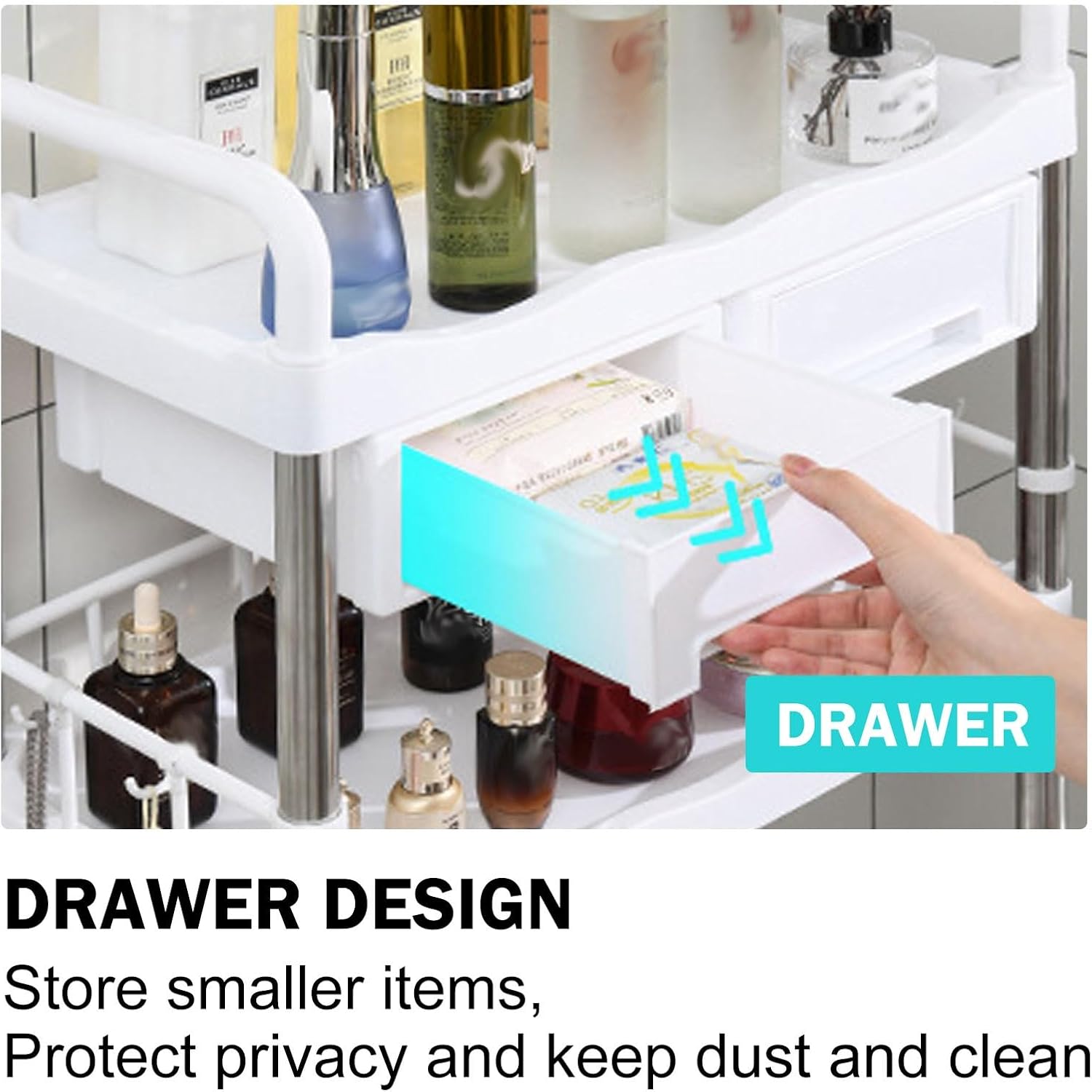 Der Toilet Shelf - Space-Saving Over Toilet Storage Rack for Bathroom & Balcony, Easy Assembly Organizer, Stylish & Functional Solution for Small Spaces