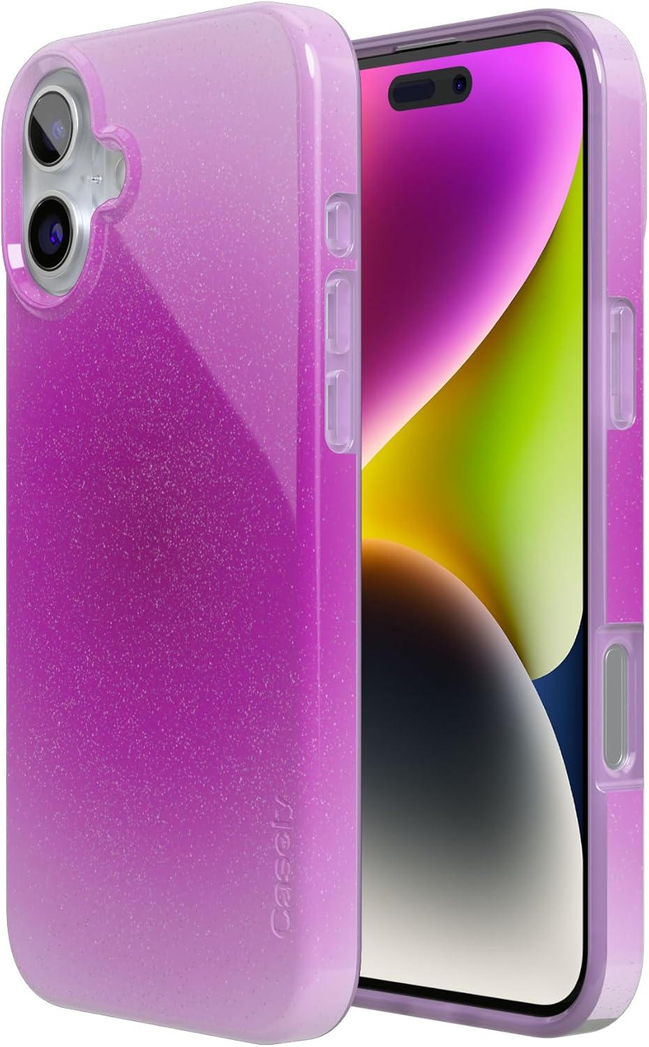 Casely iPhone 16 Case | Violet Soul | Purple Aura | Compatible with MagSafe | Classic Ultra Slim Design