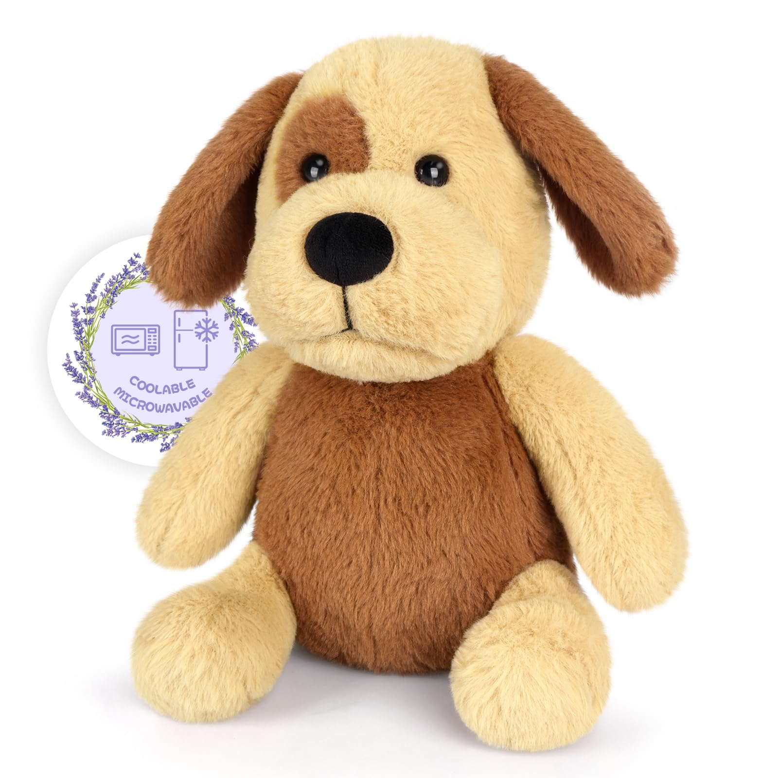 SuzziPals Heatable & Coolable Beagle Dog Stuffed Animals, Heating Pad Microwavable for Soothing & Relaxation, Lavender Scented Stuffed Beagle Plush