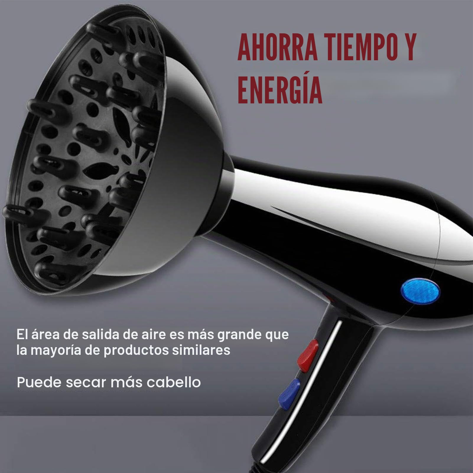 Difusor para Secador De Pelo - Difusor De Secador De Pelo Universal - Difusors De Pelos Universal Ajustable, Difusors De Cabello Rizado, El Rango De Ajuste Es De 1,4 Pulgadas A 2,6 Pulgadas