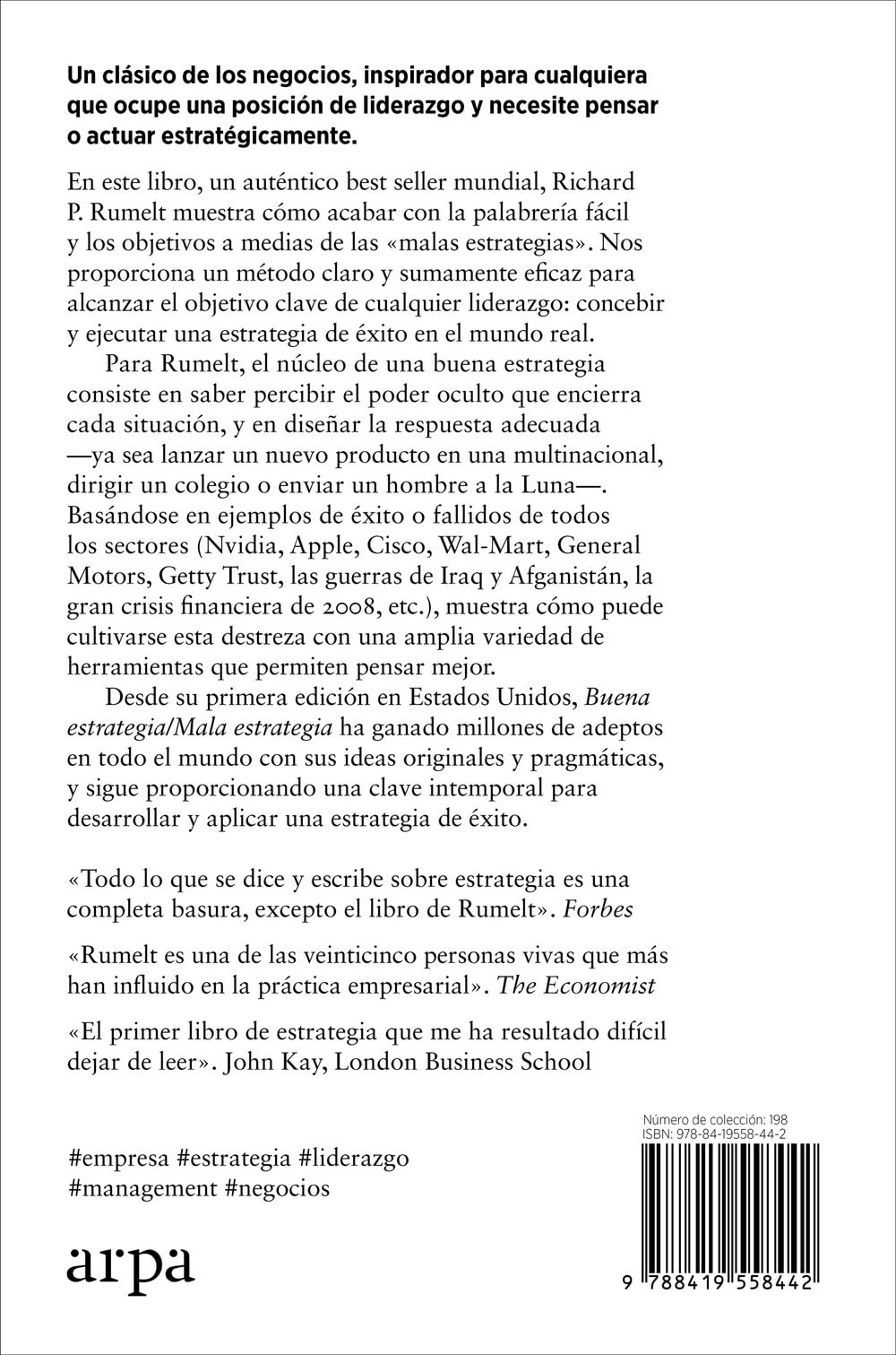 Buena estrategia / Mala estrategia: Cómo definir y ejecutar una estrategia de éxito en el mundo real (Empresa)