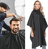 Vista 8 de Professional Salon Barber Cape for Men/Women - Hairdressing Waterproof Hair Cutting Cape with Adjustable Snap Closure,Salon