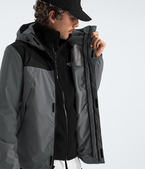 The North Face Men's Antora Triclimate Jacket, Smoked Pearl/Blk, XL by The North Face - Used condition - Image 3