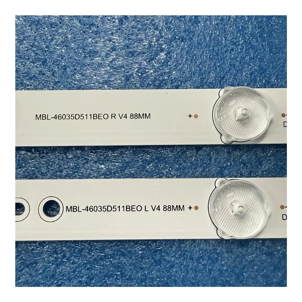 10er-Set Hintergrundbeleuchtungsstreifen mit 11 LEDs, Passend für LE46D5QFM, BJSJ46D11R-ZC14F-02 und BJSJ46D11L-ZC14F-02 Ersatzteile