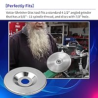 Vista 4 de Disco retráctil de 4 ½ pulgadas de diámetro, 055 pulgadas (0.055 in) de grosor, herramienta de fabricación de chapa metálica, reparación de paneles