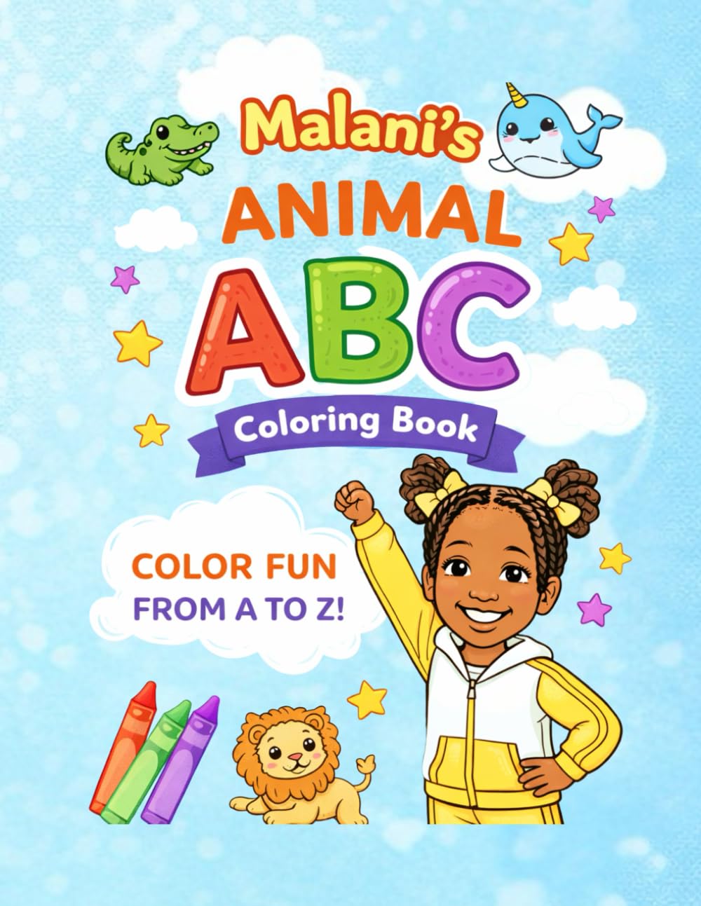 Malani’s Animal ABC Coloring Book: A Fun Alphabet Coloring Adventure