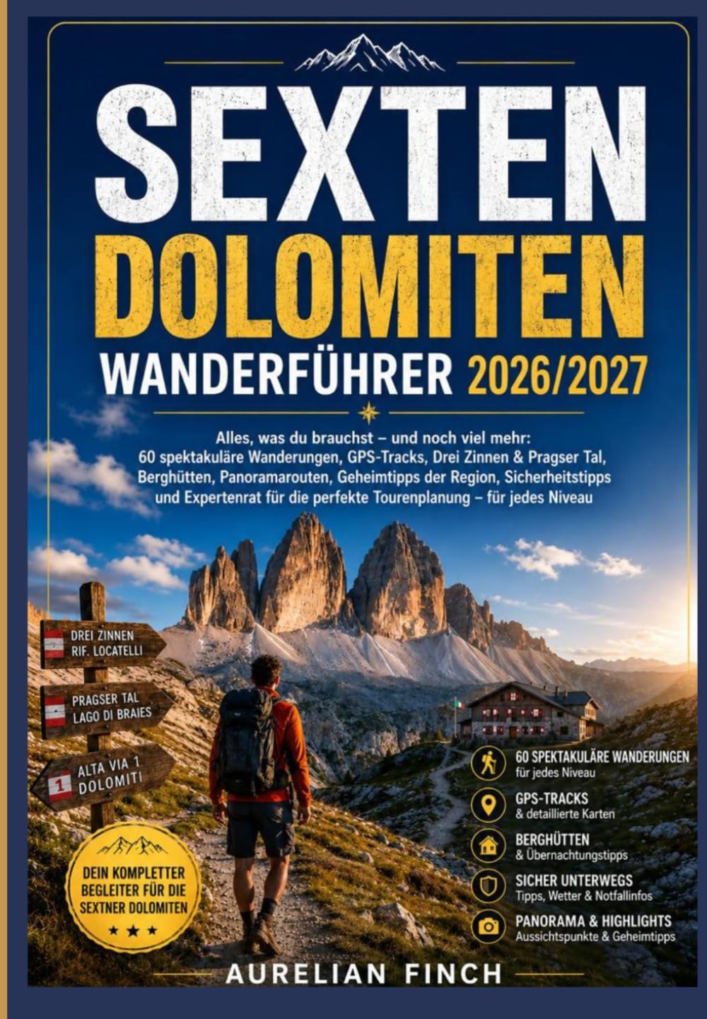SEXTEN DOLOMITEN WANDERFÜHRER 2026/2027: Alles,was Sie brauchen und vieles mehr:60 spektakuläre Wanderungen,GPS-Tracks, Wanderwege im Drei Zinnen- und ... und Expertenratschläge für jede Wanderung.