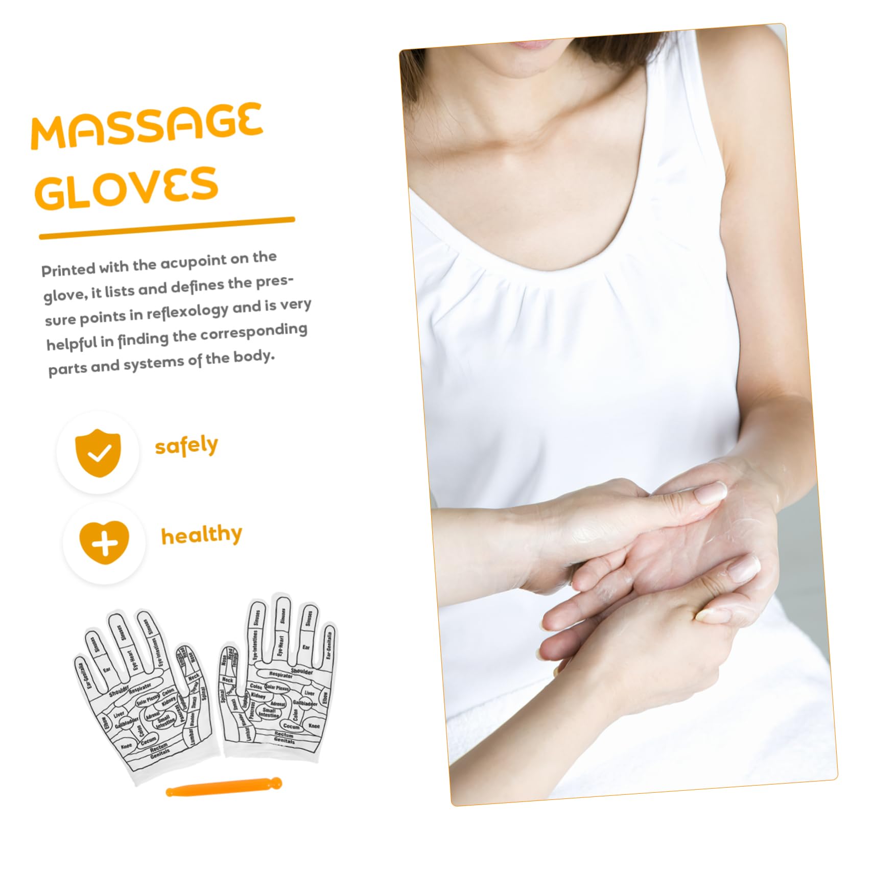 4 Sets Hand Reflexzonenmassage Handschuh Akupressur Reflexzonenmassage Handschuhe Für Massage Handschuhe Reflexzonenmassage Handschuhe