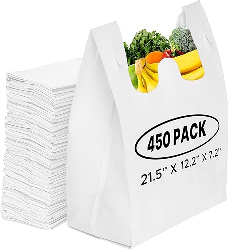 Paquete de 450 bolsas de compras reutilizables ecológicas, duraderas, ecológicas, reciclables, lavables, plegables, portátiles, a granel