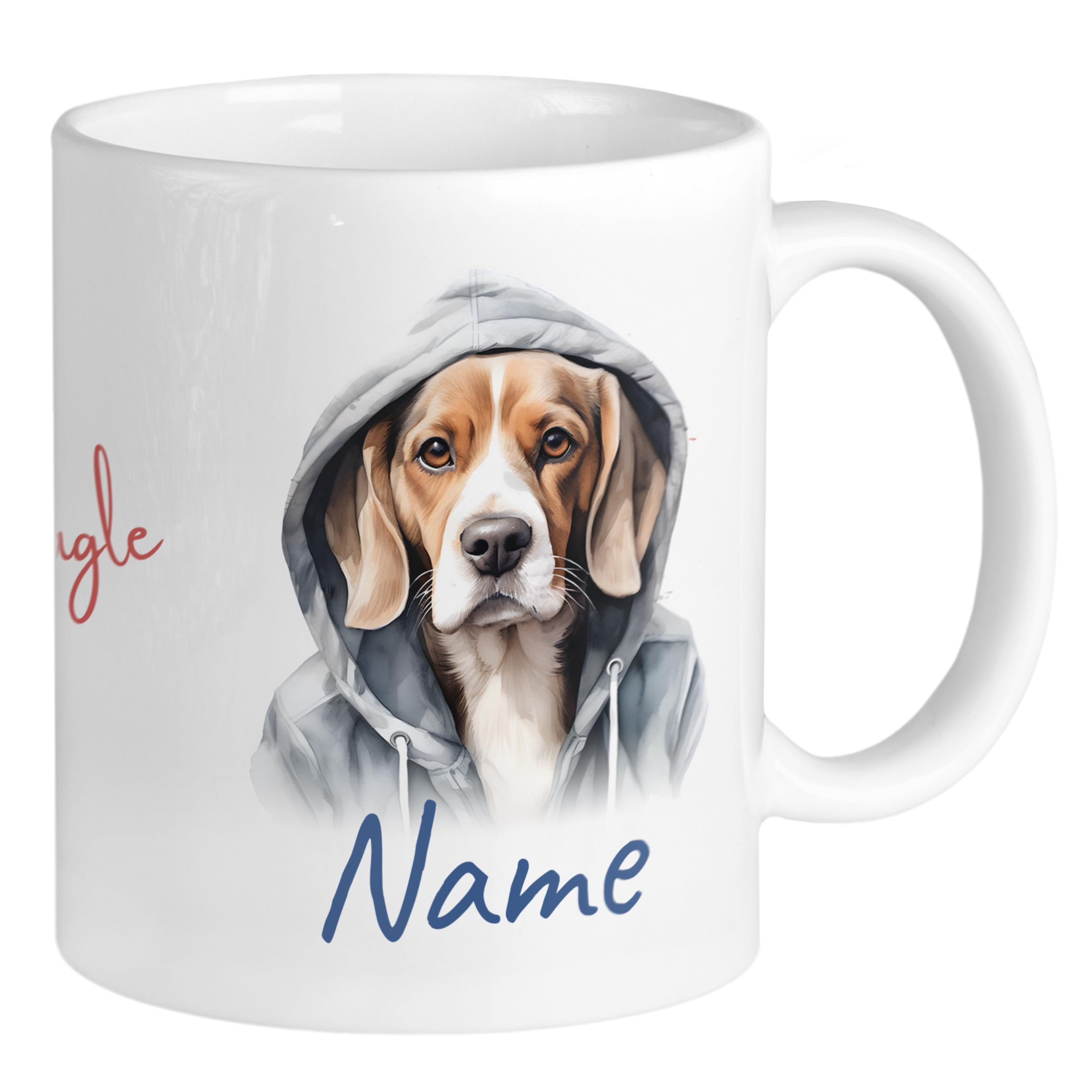 GRAZDesign Personalisierte Hundetasse – Mit Hundenamen & Motiv (z.B. Dackel), 330 Ml Keramik, Für Hundeliebhaber
