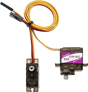 iiunius 2pcs MG-90 12g Metal Gear Micro Servo Upgraded SG90 Digital Micro Servos for RC Airplane Model Car Helicopter Robot Diving Equipment Racing Model
