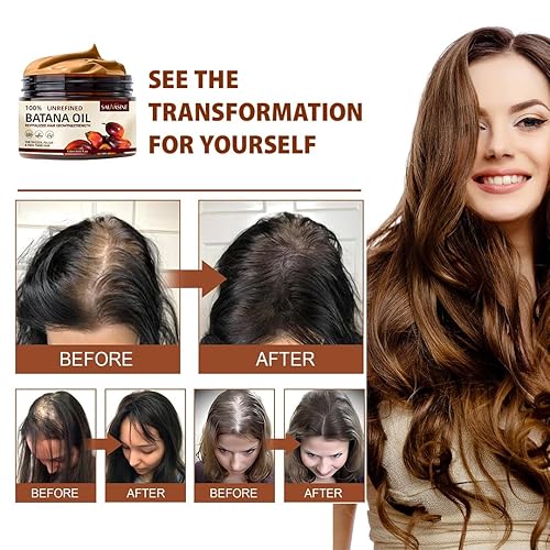 Miniatura 6 de Aceite de batana para el crecimiento del cabello  100% crudo, puro, orgánico y Dr. Sebi Batana  Tratamiento capilar sin refinar de Honduras  Aumenta