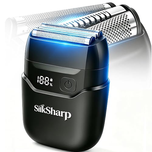 Men’s Electric Shaver, 9500RPM High-Speed 3-Foil Shaver with LED Display,