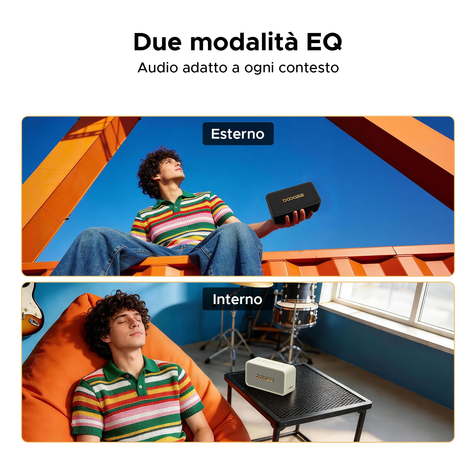 80W Cassa Potente Portatile, 19 Ore Altoparlante da Esterno Potente, IP67 Impermeabile Altoparlante Wireless Portatile con Bassi Profondi, TWS Doppia Modalità EQ e Compatibile con Chiamate