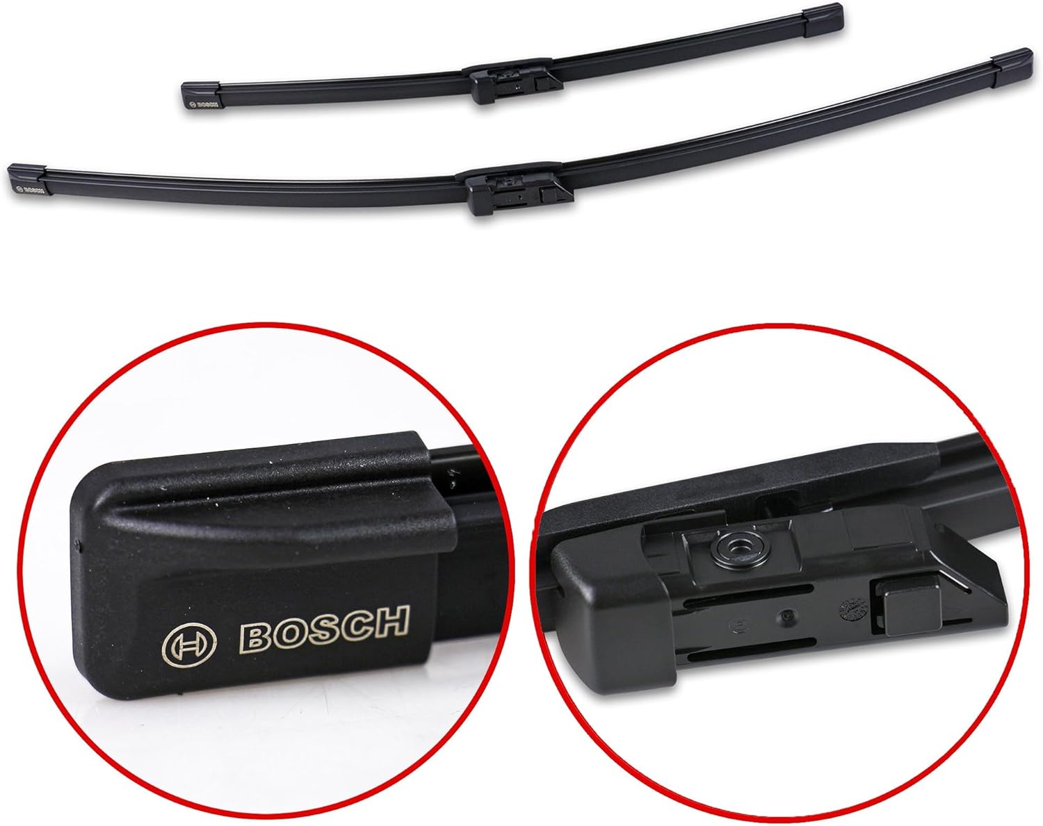 Bosch Wiper Blade Aerotwin A863S, Length: 650mm/450mm – Set of Front Wiper Blades - Only for Left-Hand Drive (EU)