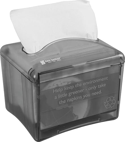 Miniatura 7 de San Jamar - H4003 -Despachador de servilletas de salida superior, con capacidad hasta 200, color negro perla.