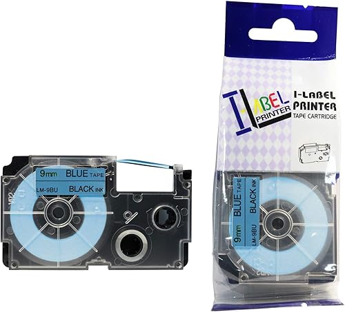 LW cintas compatibles 38" Series label-it cintas, Negro y azul