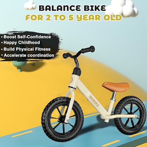 Miniatura 2 de Bicicleta de equilibrio para niños de 2 a 5 años, asiento ajustable y manillar sin pedal, bicicleta de entrenamiento sin pedales, el mejor regalo