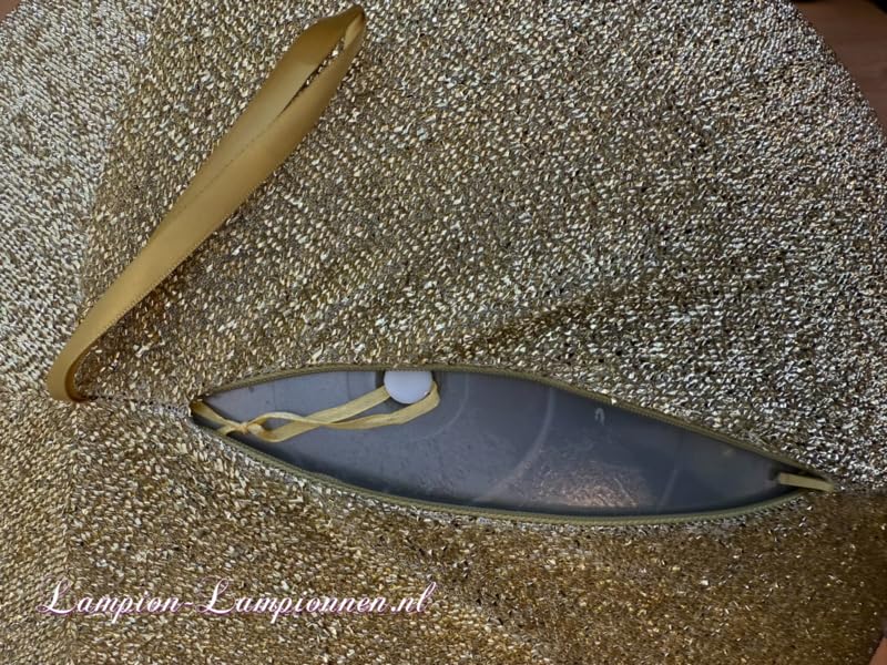 Boule gonflable pailletée or 80 cm - Ignifuge - Ballon gonflable décoratif à paillettes, ignifugé et atmosphérique, boule hiver de Noël géante