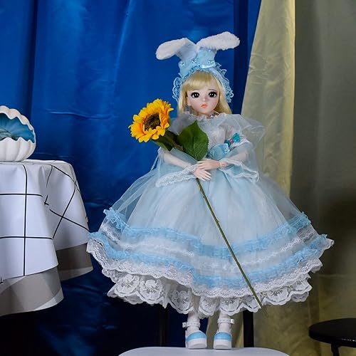 Miniatura 9 de Proudoll Muñeca BJD de 1/3 de 23.6 in - 24 pulgadas, muñeca articulada con bola SD, cuerpo de muñeca personalizado con conjunto de ropa