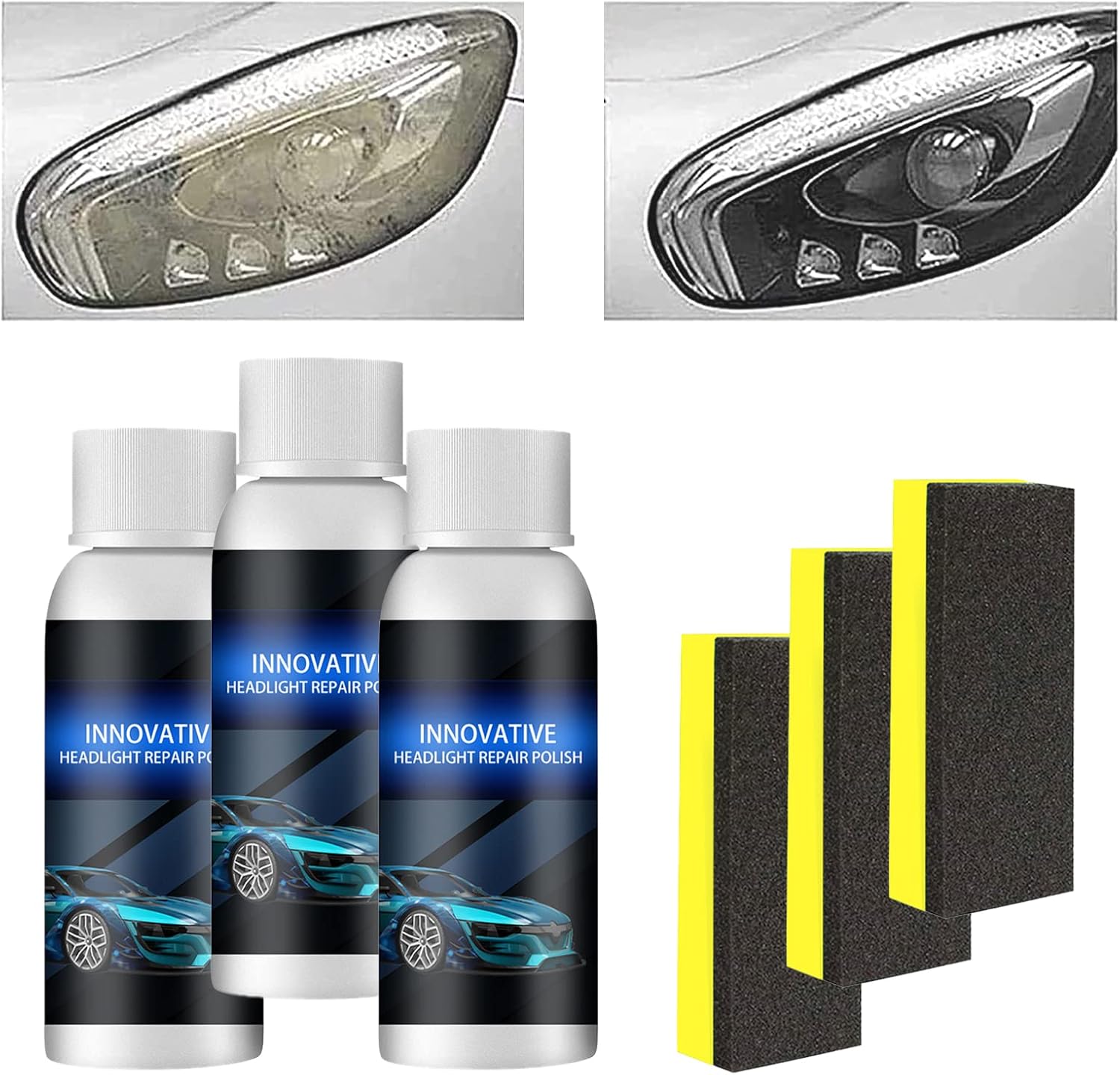MKBK Car Headlight Repair Fluid, Lens Pro Headlight Repair
