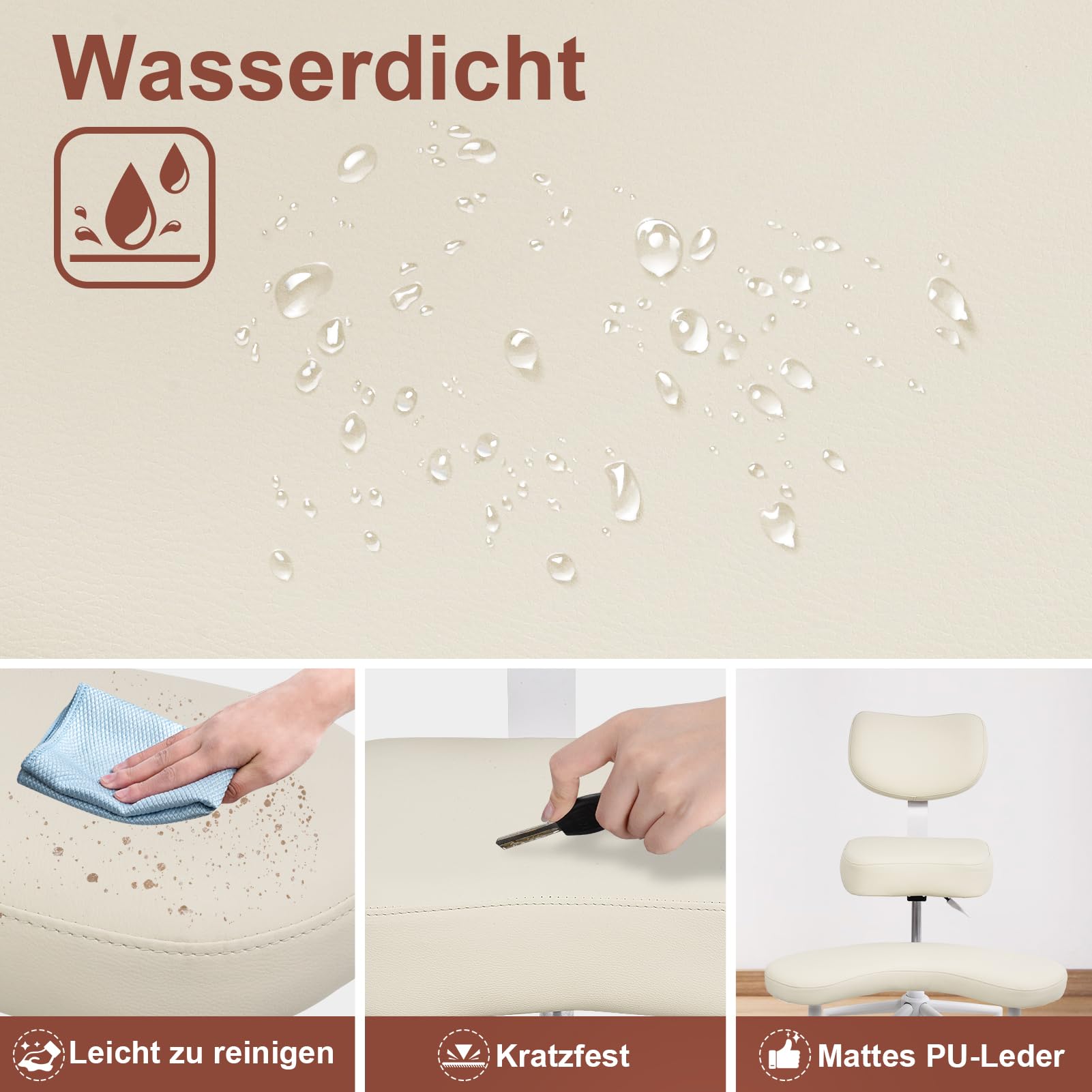 Nuova sedia da meditazione, sedia da ufficio con gambe incrociate e ADHD con ruote, supporto ergonomico per schiena e gambe, seduta regolabile in altezza per meditazione, home office, forte supporto
