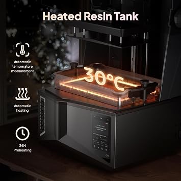ELEGOO Saturn 4 Ultra 16K Resin 3D Printer, 10 16K Mono LCD Resin Printer with Smart Mechanical Sensor, Heated Resin Tank, Auto-Leveling, 150mm/h Fast Printing, Print Size 8.33 4.66 8.66 Inch