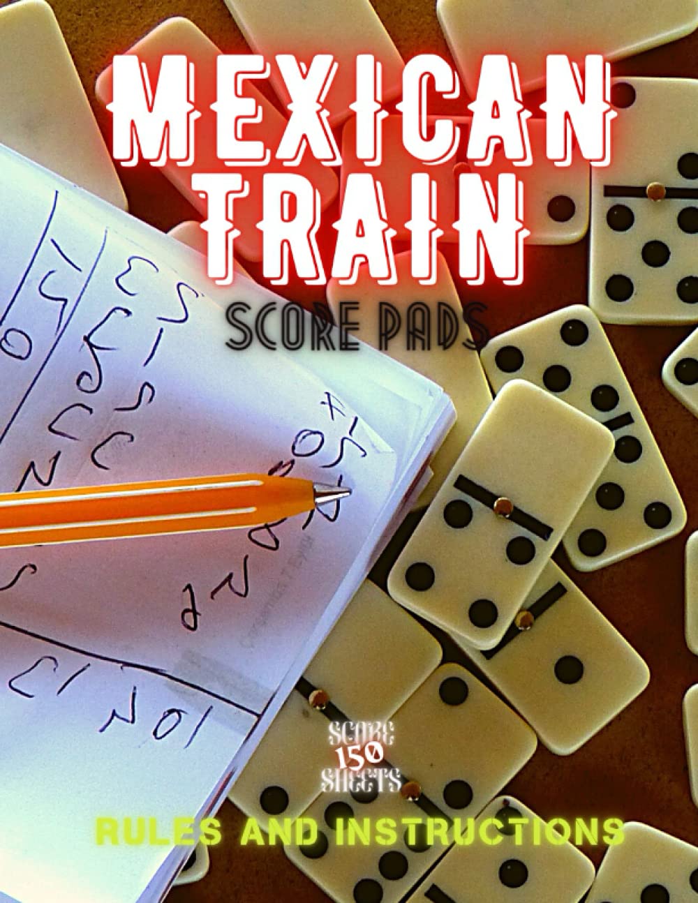 Buy Mexican Train Score Pads 150 Score Pages 8,5 x 11 " Mexican Train