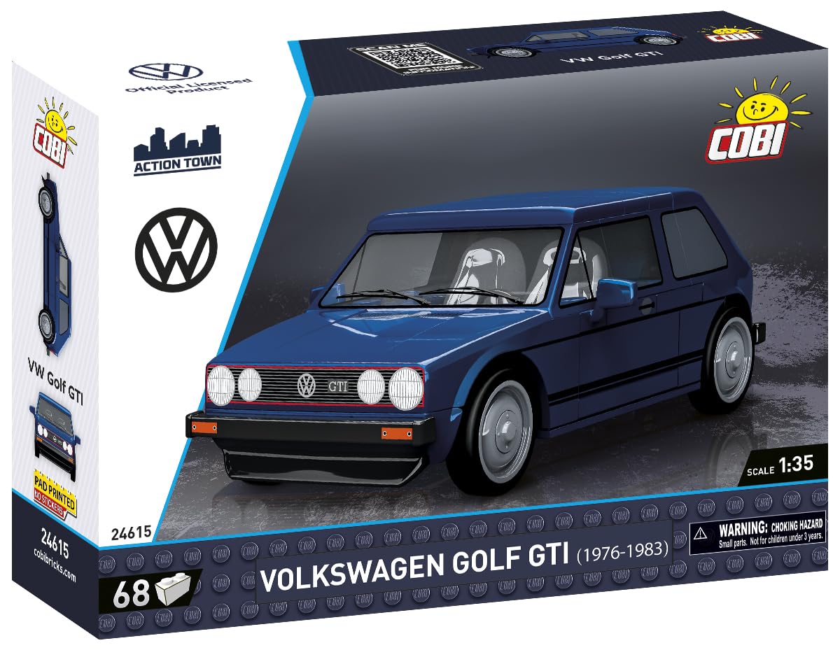 Amazon.com: COBI Action Town Volkswagen Golf GTI (1974-1983), 68