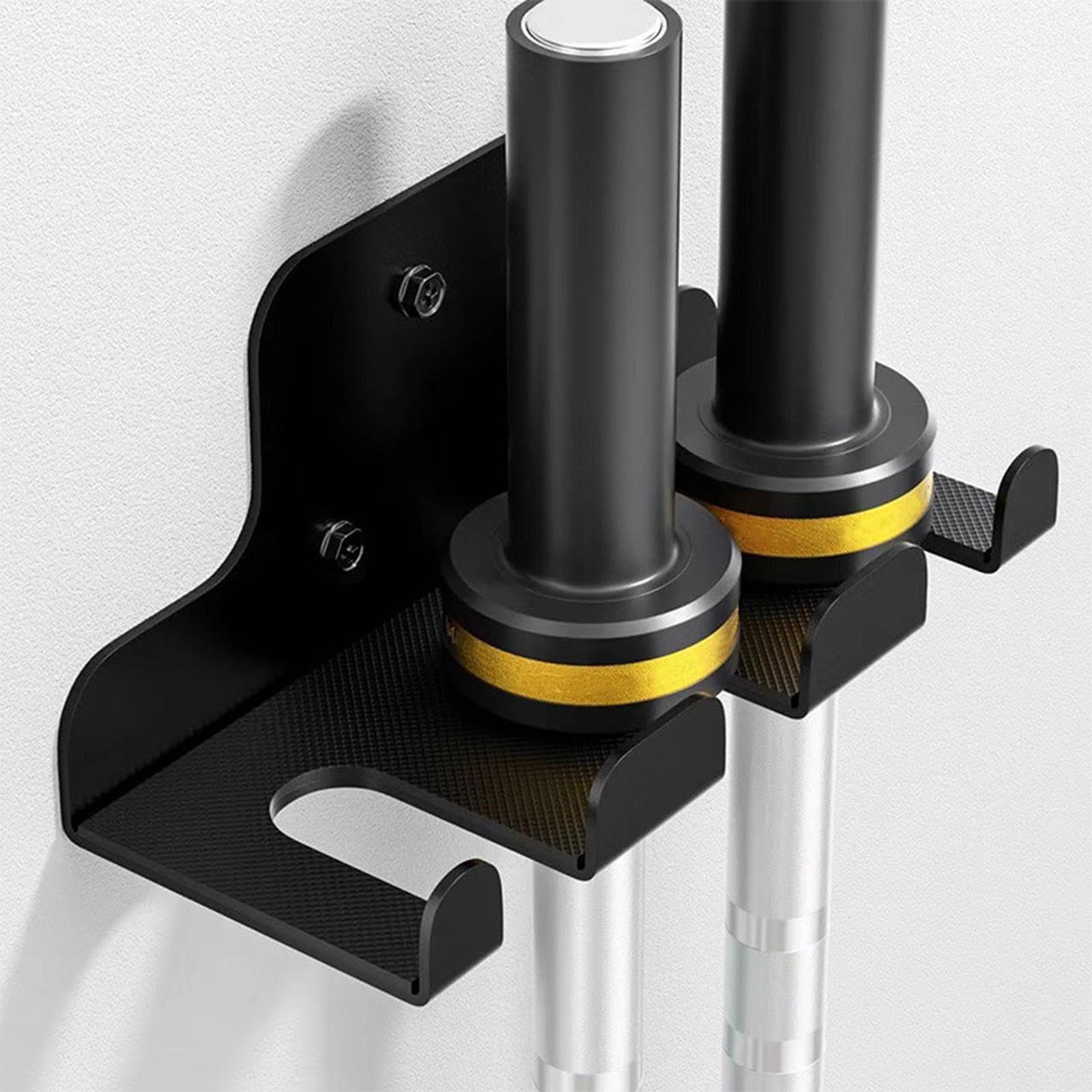 Facile Installazione, Supporto per bilanciere, Supporto per Pesi da Parete, per l'organizzazione della Palestra Domestica, Hardware Incluso, Staffa per l'organizzazione