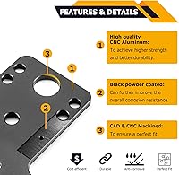 Vista 3 de WeiSen X3 Plug & Play Soporte para placa de matrícula con luz y enchufe de alimentación auxiliar/arnés LED Soporte de marco de matrícula compatible