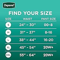 Vista 2 de Depend Fresh Protection - Pañales para adultos, ropa interior para incontinencia y pérdida de orina posparto para mujer, desechable, máxima