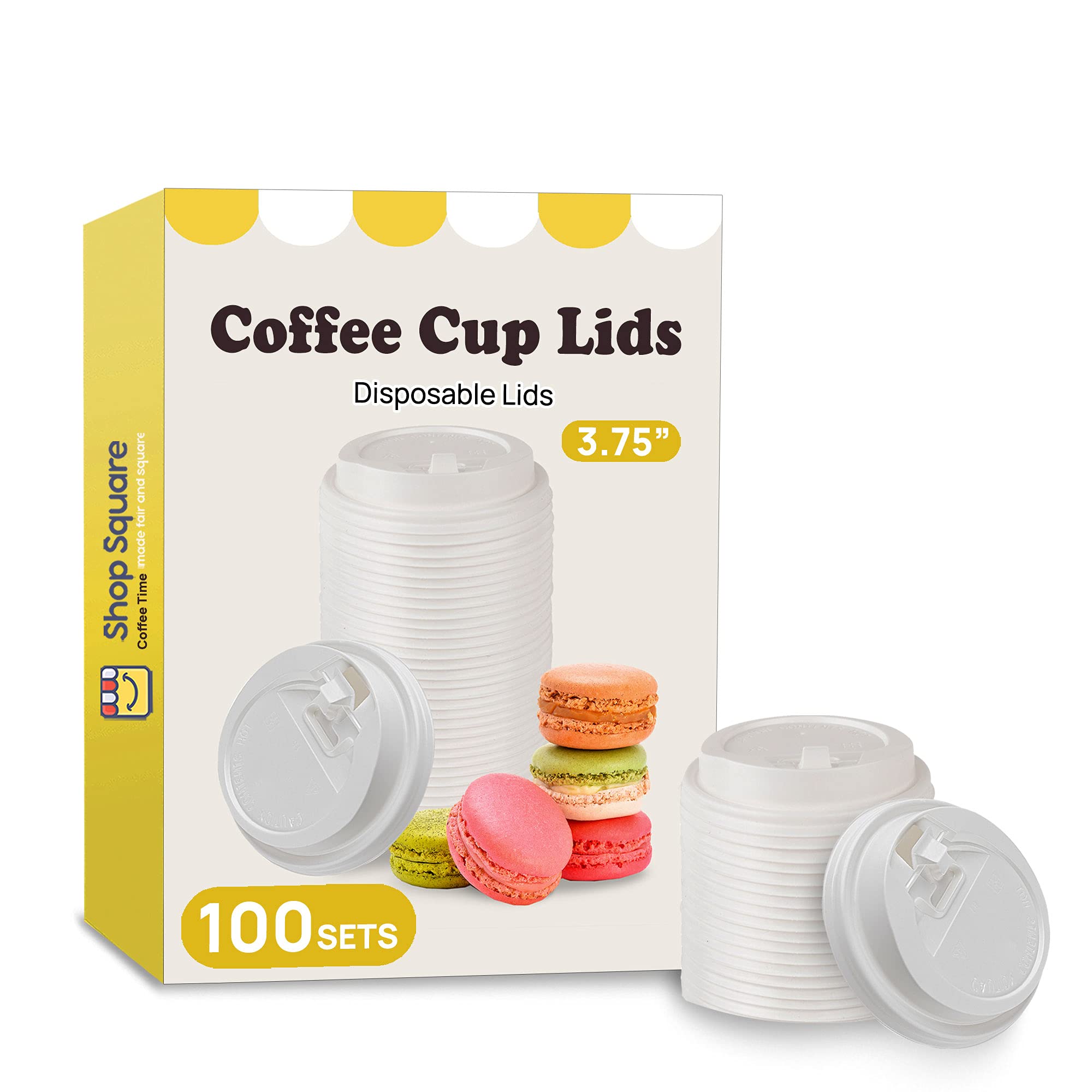 Buy (100Pack) Coffee Cup Lids Bulk Disposable Coffee Cup Lids with