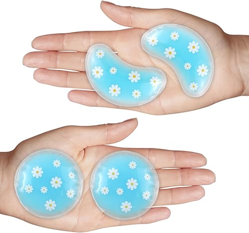 Paquete de hielo de gel, almohadillas refrescantes reutilizables y parches para debajo de los parches, tratamiento frío caliente para el