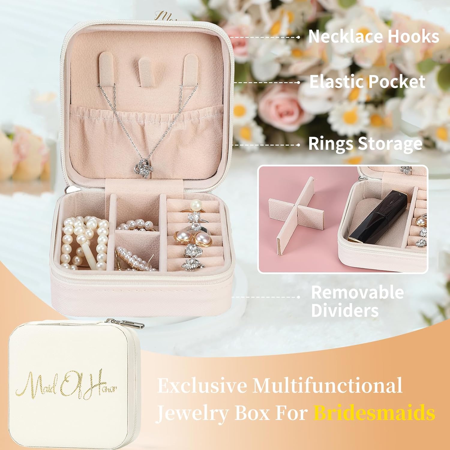 Maid of Honor Proposal Gift Box Set - Unique Will You Be My Maid of Honor Kit with Coffee cup and Wine Glass - I Couldn't Say I Do Without You - Wedding Party Gifts for Her - Image 4