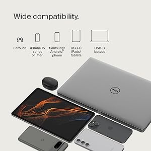 Belkin BoostCharge Braided USB-C to USB-C Cable (1M/3.3ft) for iPhone 17, iPhone 17 Pro, iPhone 17 Pro Max, Galaxy S25, S24, Note, Pixel 10, iPad Pro, Nintendo Switch 2 & More - White (2-Pack)