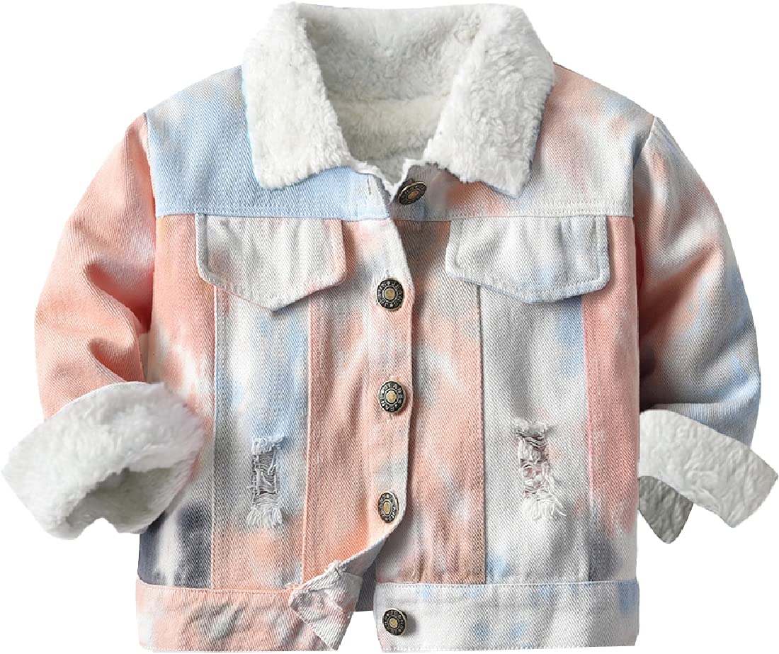 Joe Wenko Kids Toddler Baby Boys Girls Casual Outerwear Denim Jacket