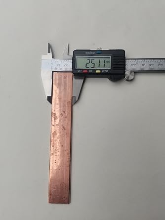GOUNENGNAIL Copper Bus Bar - 110 Flat 1/8/'' x 1/'' 6/'' Long (1/8/'' (3 25 152mm)), CB110