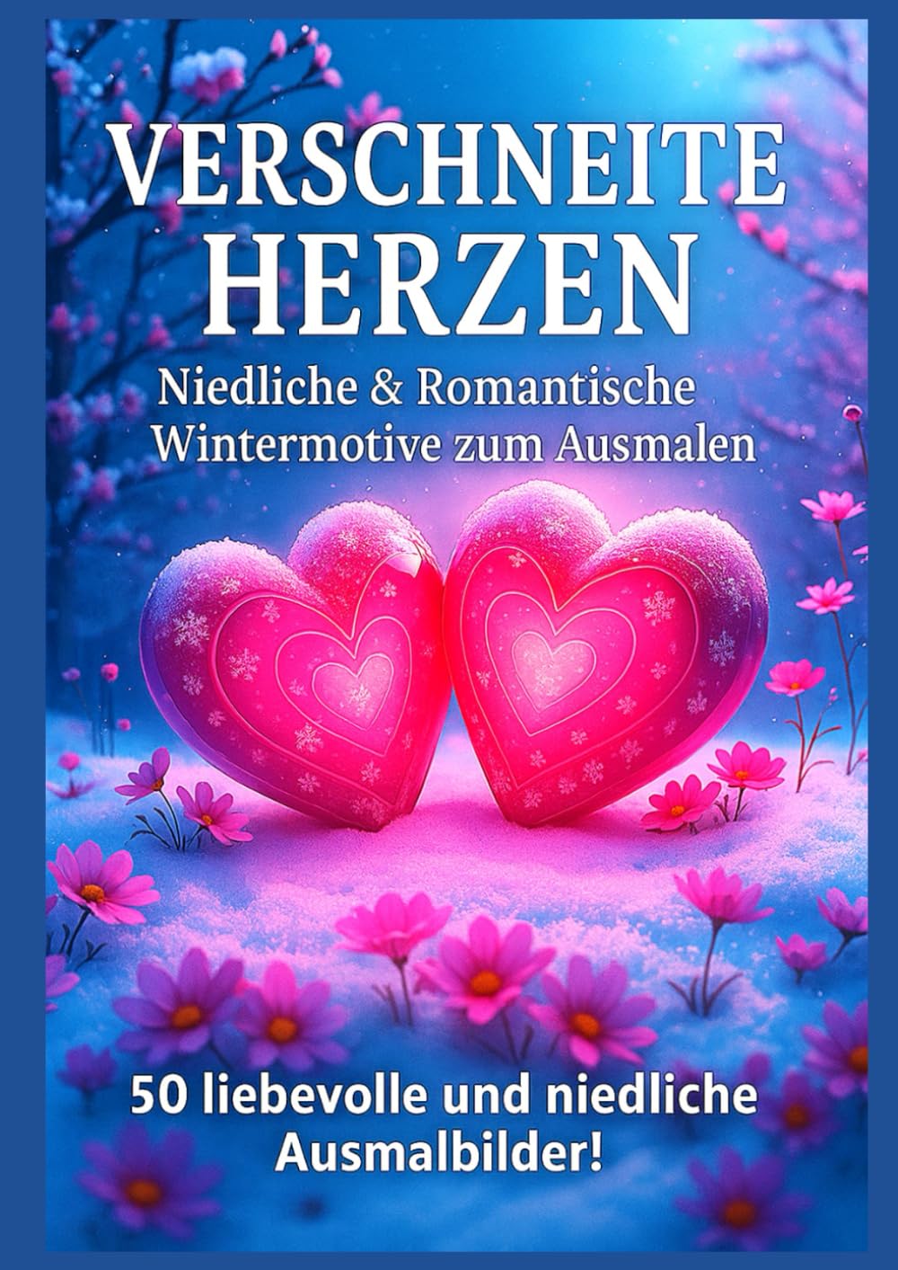 Verschneite Herzen – Niedliche & Romantische Wintermotive zum Ausmalen: 50 liebevolle und niedliche Ausmalbilder für Entspannung & winterliche Magie