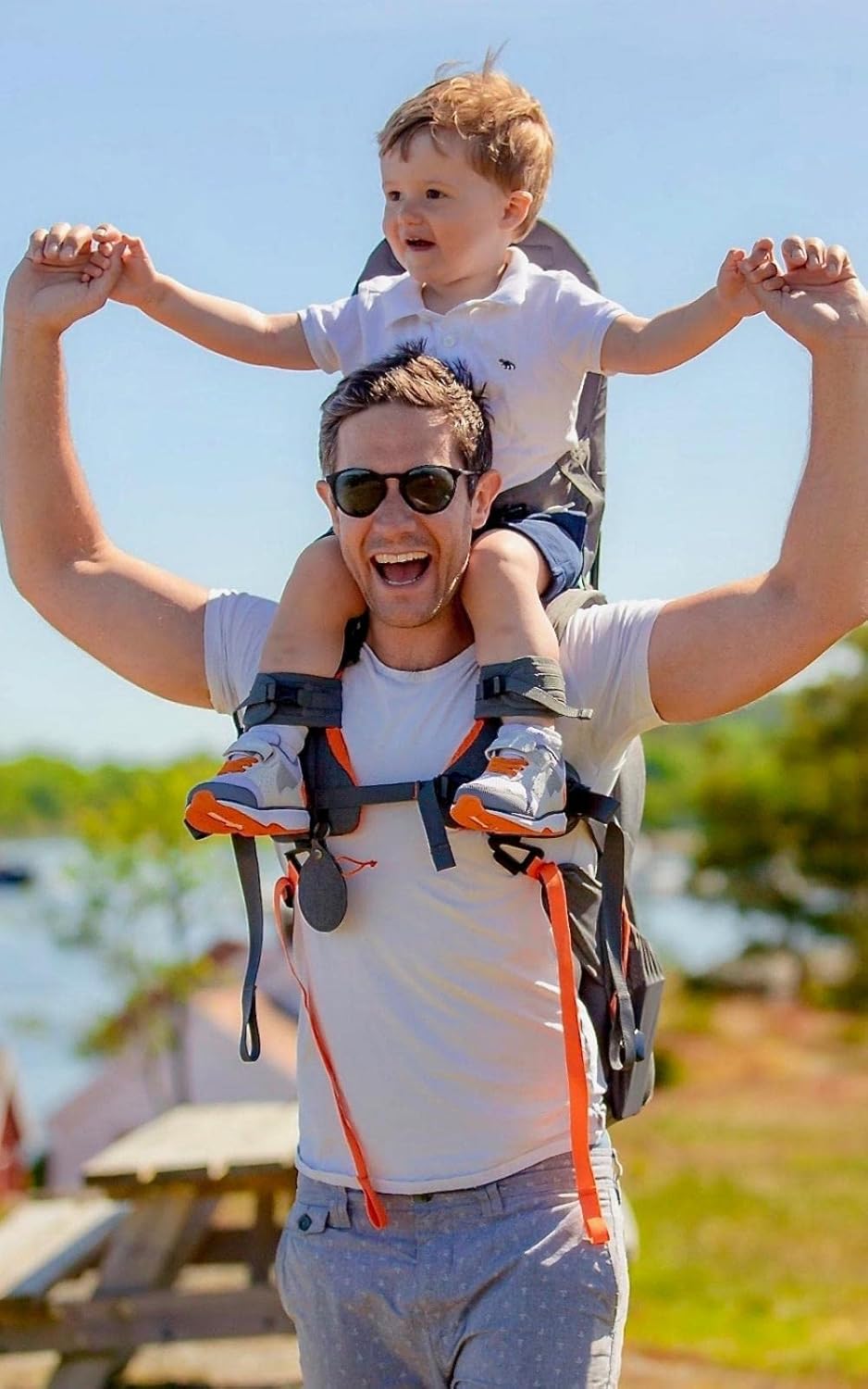 MiniMeis G4 Backpack, Grey-Melange - 28L - Compatible with MiniMeis G4 Child Shoulder Carrier - Image 7