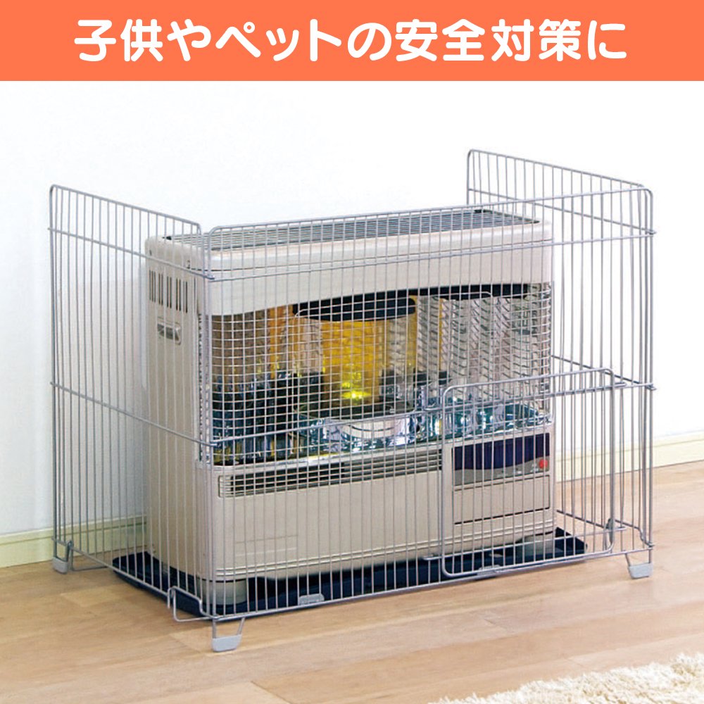 Amazon.co.jp: アイリスオーヤマ ストーブガード 幅85×奥行62×高さ71