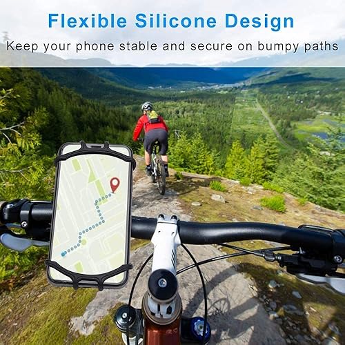 Miniatura 3 de Soporte de teléfono para bicicleta, rotación de 360, soporte de teléfono de silicona para Samsung Galaxy S24 Ultra S24 Plus S23 FE S22 Ultra S21 A15