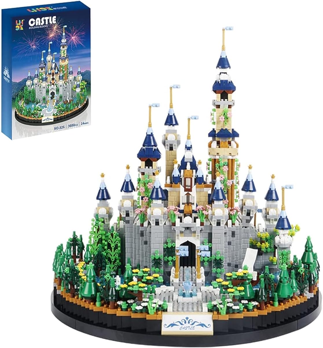 SAMYBLOCKS 3600PCS Micro Mini Building Blocks Castle Sets,Creative Ideals Dream Palace Building Block, Best Bricks Gift for 14+ Boys, Girls or Adults