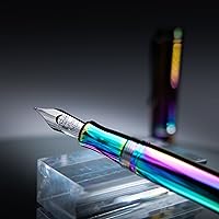 Vista 2 de Conklin Duragraph Pluma estilográfica de metal PVD Rainbow - B