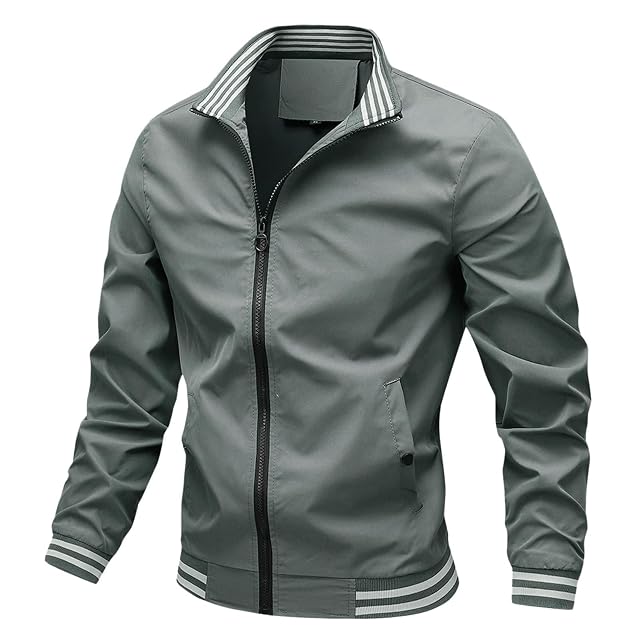 SUWBMHWE Mens Windbreaker Jackets Lightweight Flight for Men Fashion Sun Protection Jacket Fall Waterproof Mens Upf 50