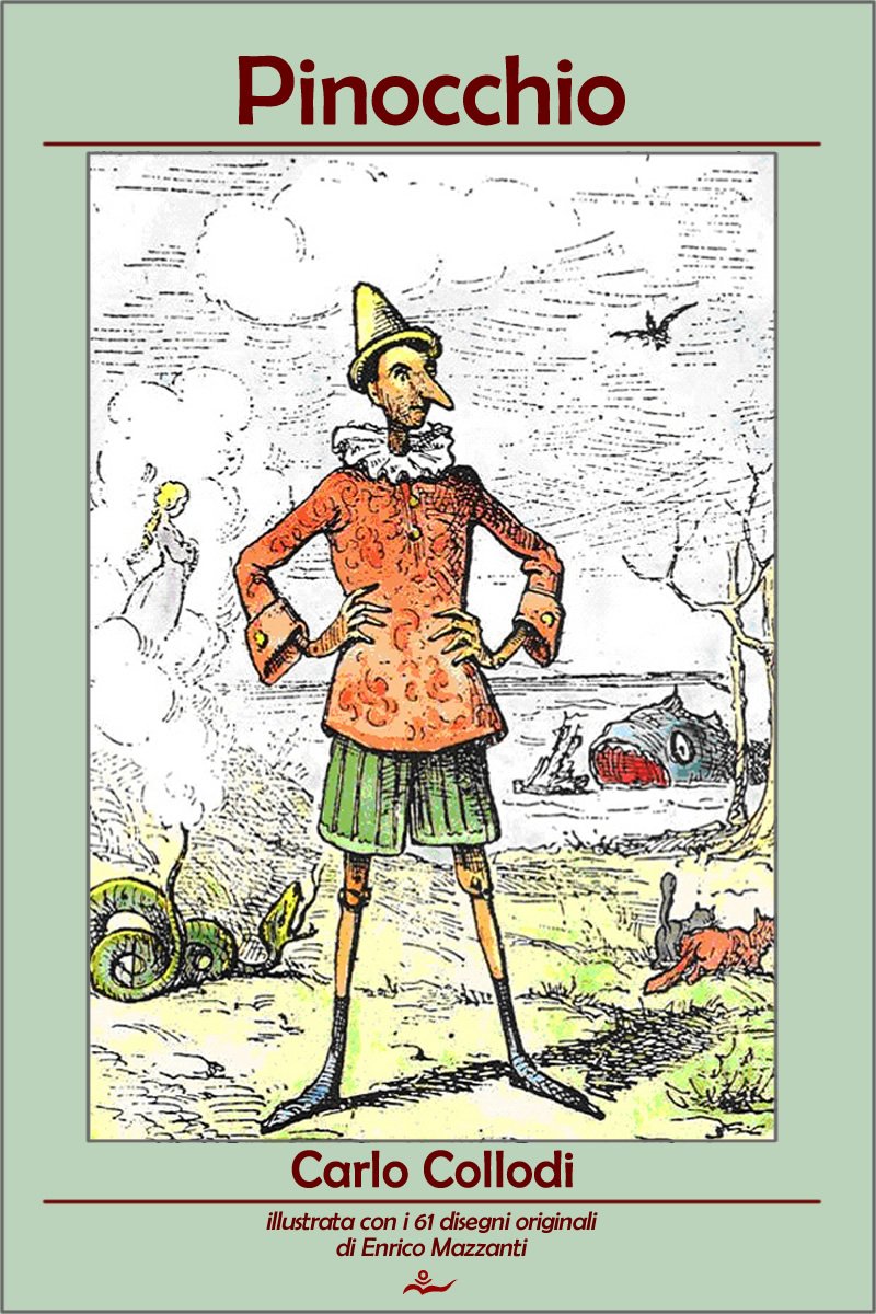 Pinocchio con illustrazioni / Libro Illustrato (Italian Edition) eBook