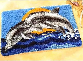 Hermosa Kit De Gancho De Pestillo, Kit De Alfombra De Gancho De Cierre Inacabado Para Principiantes De Bricolaje, Alfombras De Estampado De Colores, Adecuado Para Decoración Del Hogar, Regalo Del Día